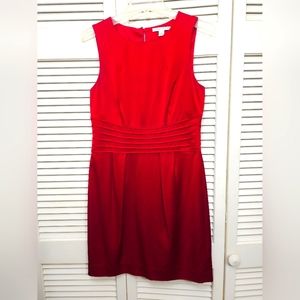 Banana Republic red cocktail dress fully lined size 6